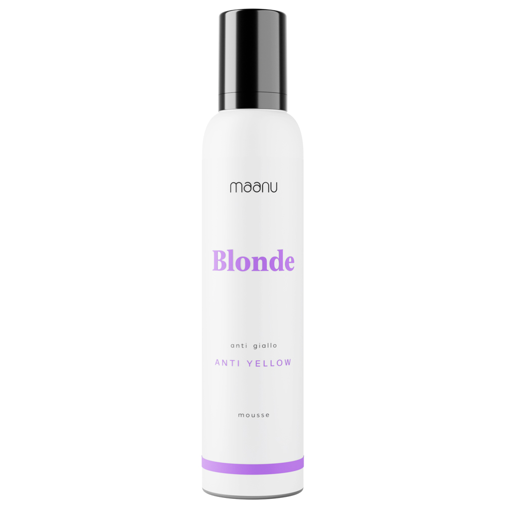 fioletowa_pianka_do_włosów_ochładzająca_blond_włosy_blonde_ritual_maanu_professional_250_ml